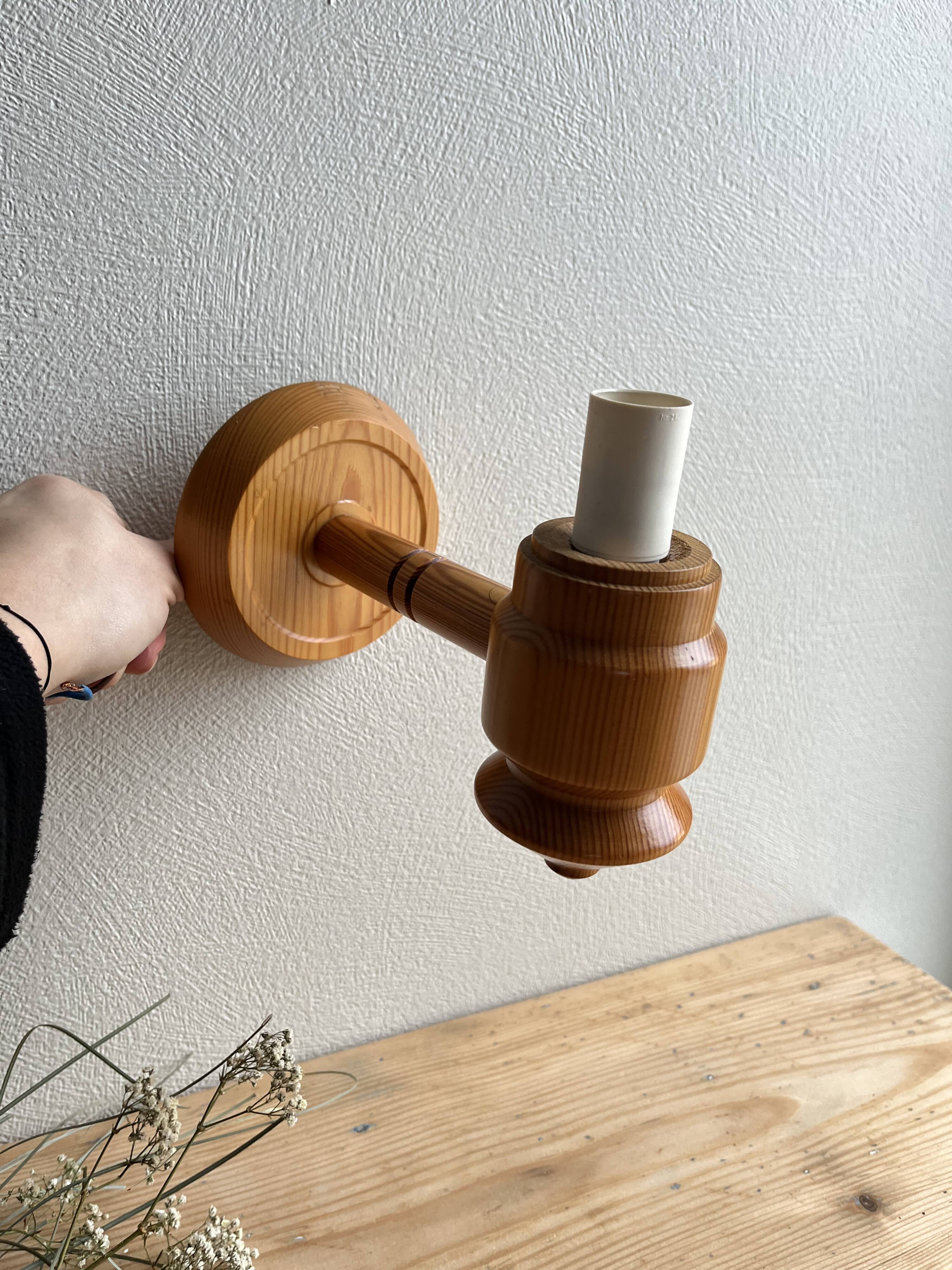 OPUS/ZIRKON vintage Ikea pine wall lamp