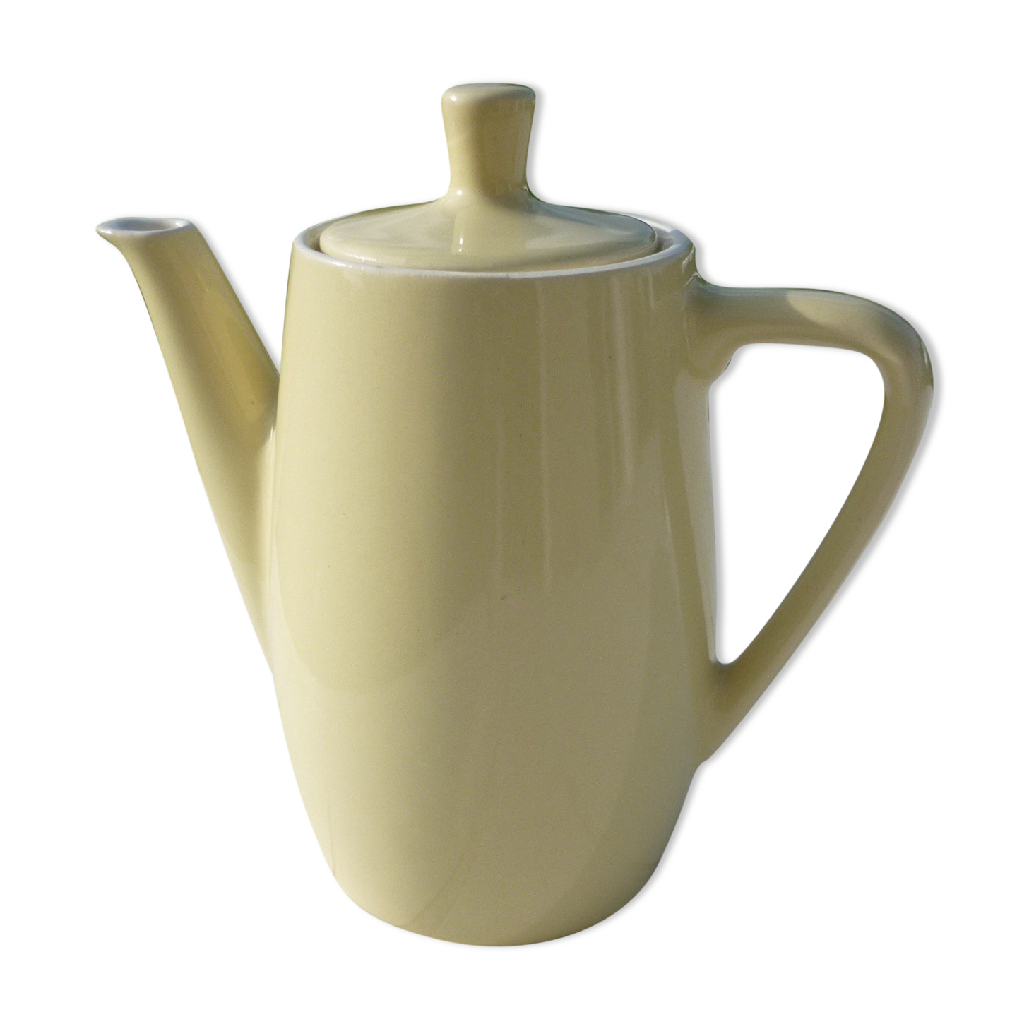 Vintage ceramic yellow coffee maker