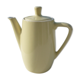 Cafetière jaune en céramique vintage