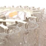 German 1960s chandelier with 60 cristall glass tubes