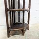 Rattan corner shelf