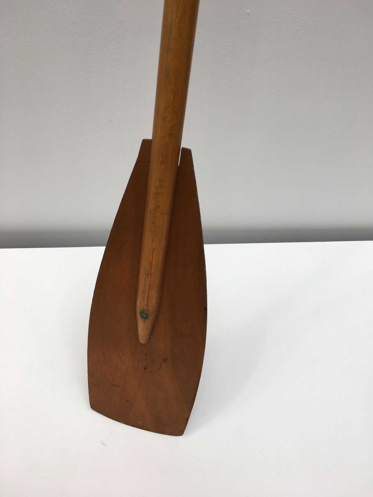 Old wooden oar