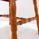Petite table d'appoint avec pieds tournés et plateau rouge - Josco, fabriquée en Belgique - années 1950