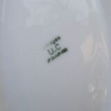 2 raviers et 1 plat ancienne porcelaine de Limoges filets bleu et or