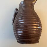 Large antique ceramic stoneware jug, glazed, 1950.