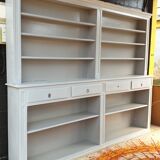 Great bibliotheque old grey patina