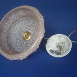 Art Deco pendant lamp from the 30s and 50s, vintage France - newly electrified