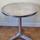 Vintage aluminium bistro table, 70 cm