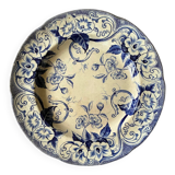 Large round dish Creil and Montereau 19th century