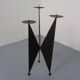 Brutalist German Iron Candleholder, 1960s