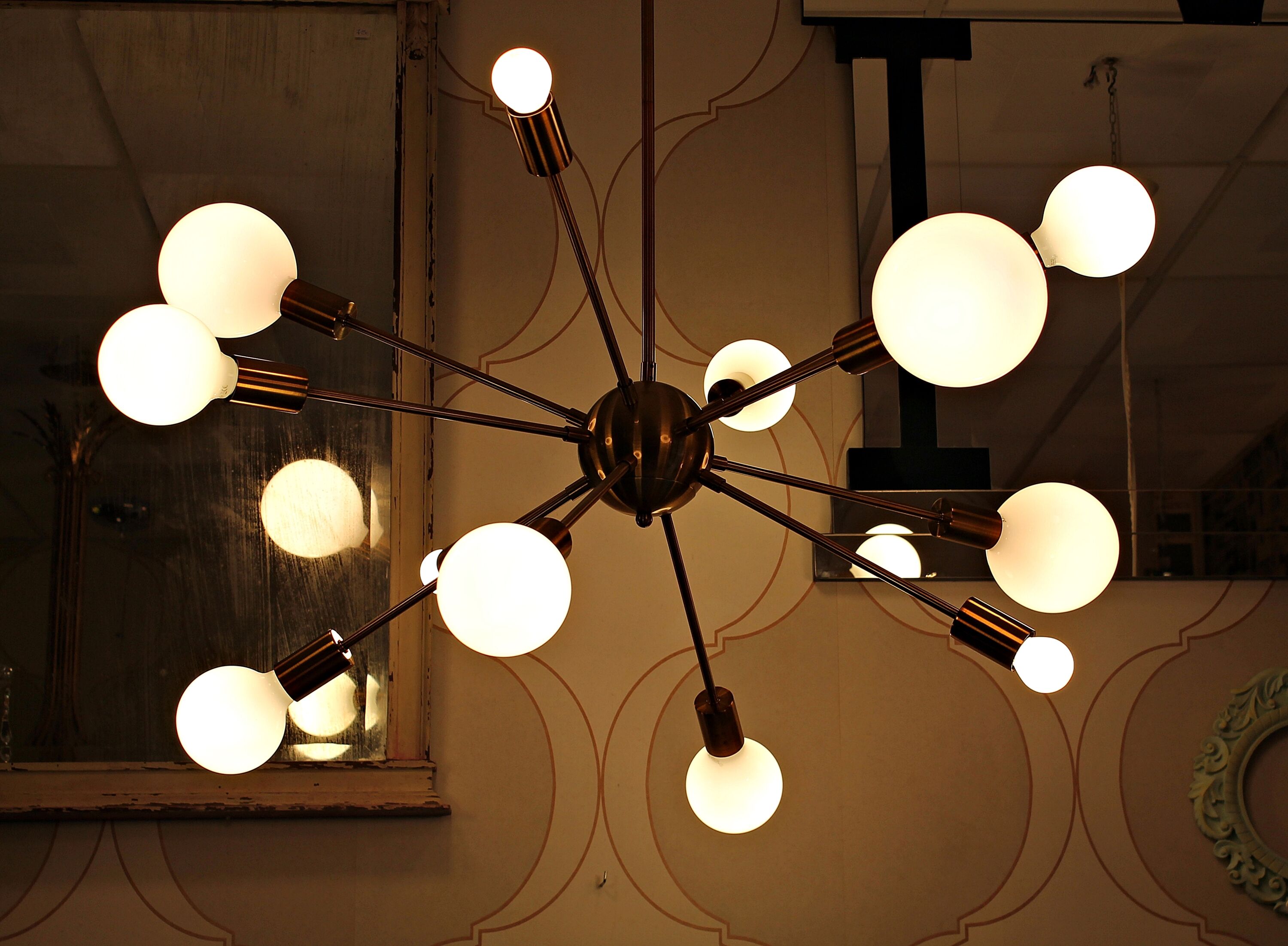 Sputnik retro model lamp