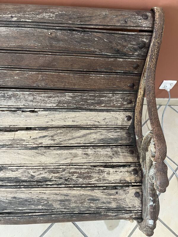 banc style colonial ancien