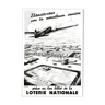 Affiche vintage années 30 Loterie Nationale