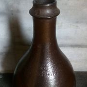 Bouteille grès noir Jean Dubost, années 70