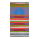 1970s Vintage Turkish Oushak Handmade Wool Cotton Blue Runner Rug  73x131