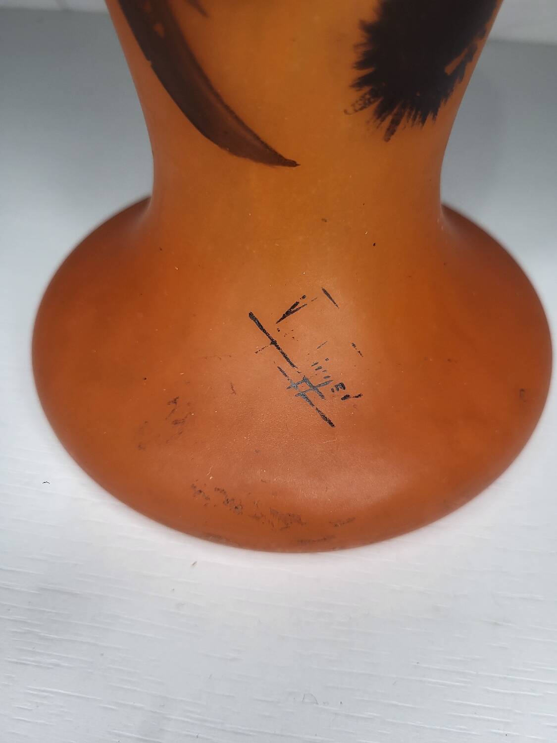 Lampe en verre- art nouveau