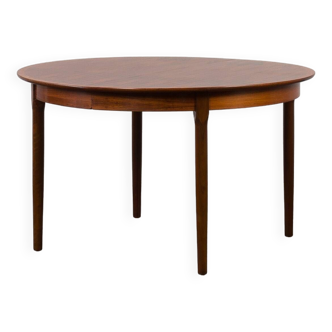 Danish Mid-century round extension dining table in Rio Rosewood, Denmark, 1960s