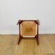 Edmund Homa stool white ivory boucle seat