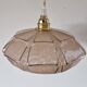 Art Deco pink glass Clichy pendant or lamp.