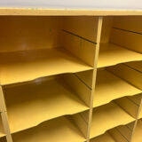 Old workshop furniture / wooden locker / sorting furniture / counter