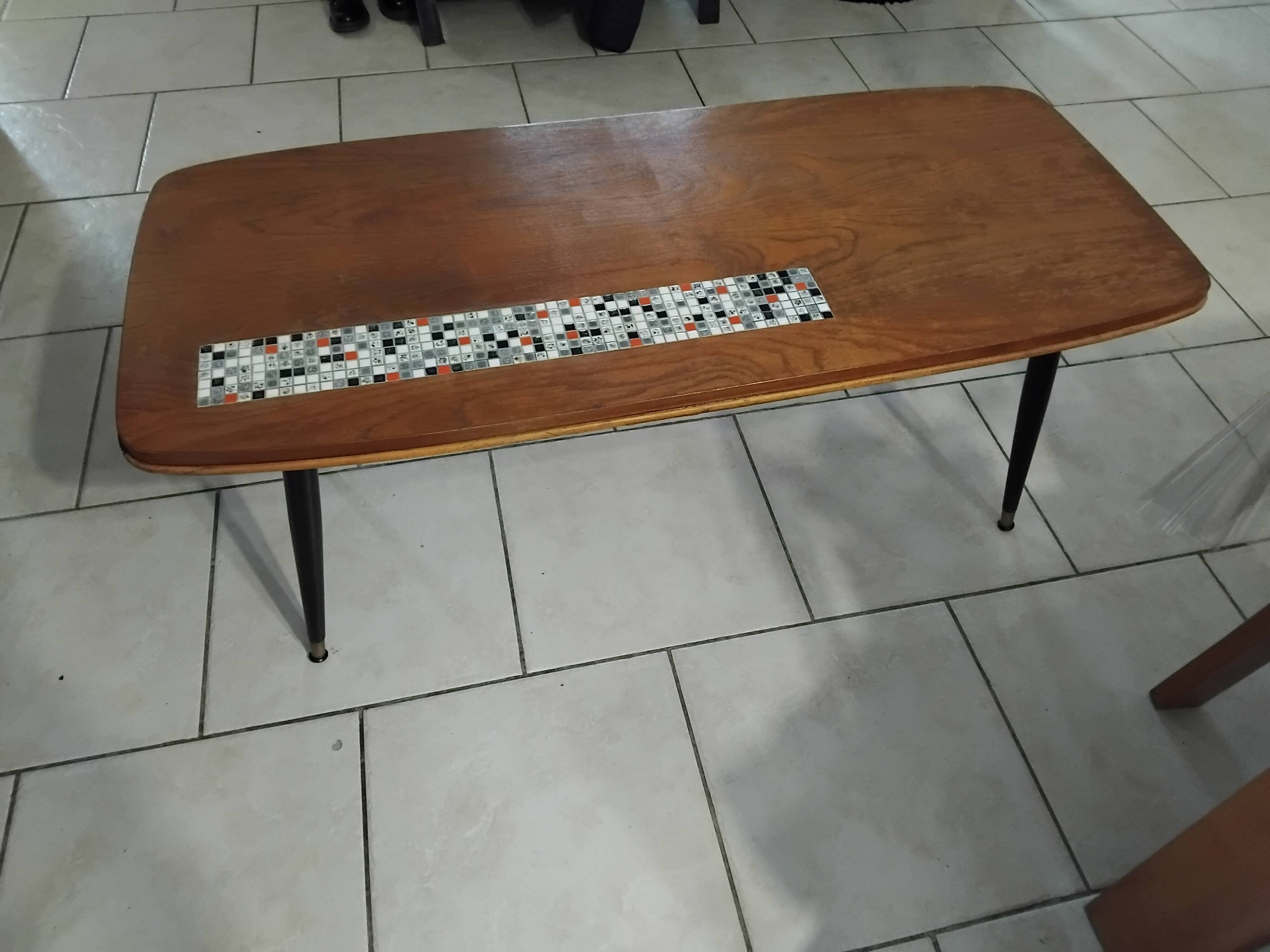 Vintage coffee table from the 1950s design.