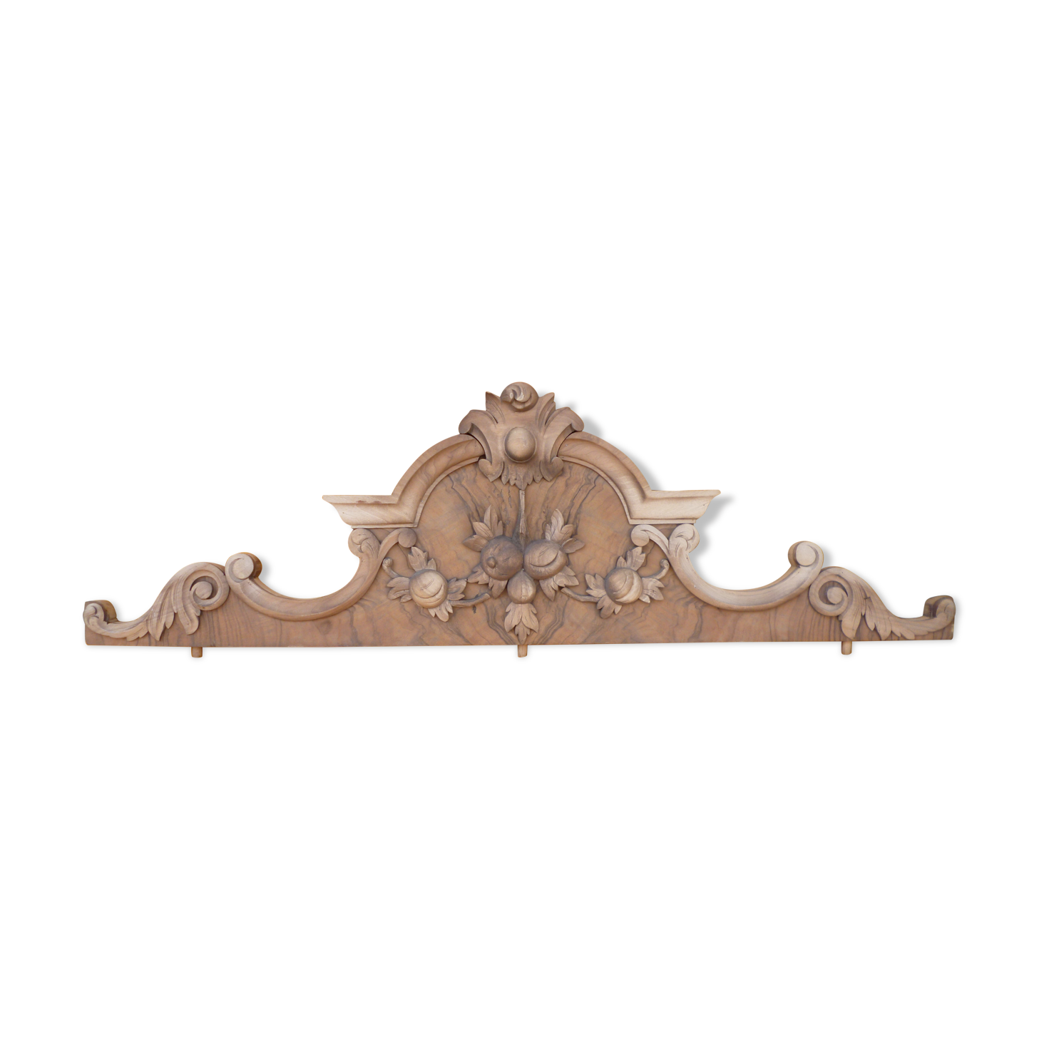 Carved wooden pediment