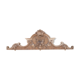 Carved wooden pediment