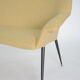 Banquette coquille carré jaune