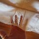 Antique linen cloth monogrammed CP