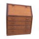 Vintage secretary and wicker rattan