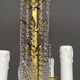 Antique chandelier with 24 light points. Bronze, solid crystal.