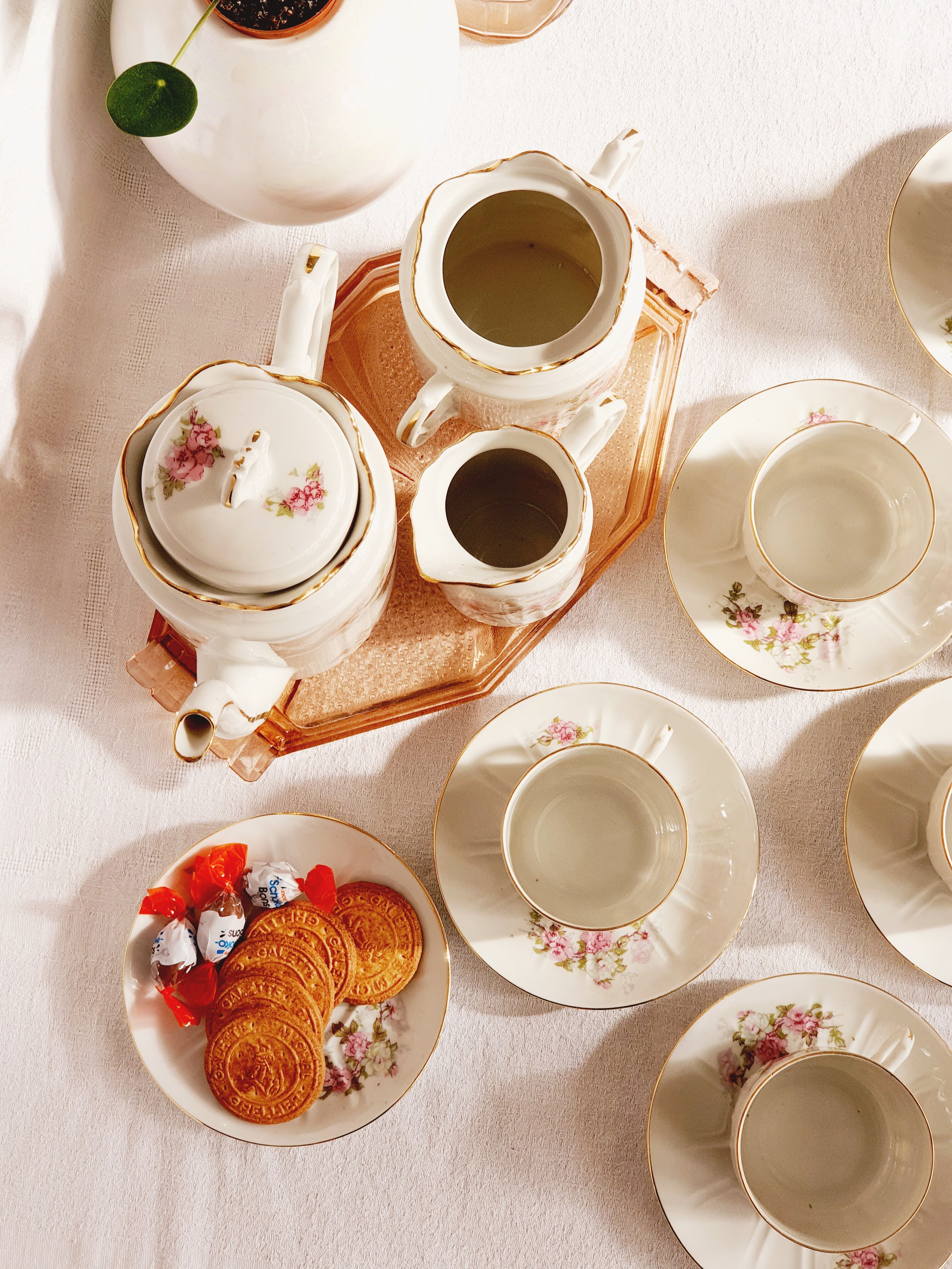 Tea service or coffee LV France antique porcelain