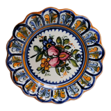 Spanish glazed stoneware talavera plate