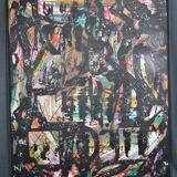 Bernard Laymet (20th century) "Untitled" acrylic on canvas signed