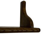 Vintage book shelf wall rack 1970s in wood  - minimalist design