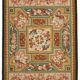 Handmade European Vintage Aubusson Kilim 280 cm x 369 cm
