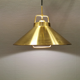 Hanging lamp in solid brass designed by Fritz Schlegel for Lyfa Denmark.