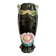 Antique ceramic vase by De Bruyn with floral decoration.