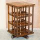 Victorian revolving oak library from around 1880