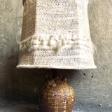 Handmade pyrite stoneware lamp, 1970