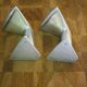 set of 2 vintage coat hooks in Art Deco design made of aluminium