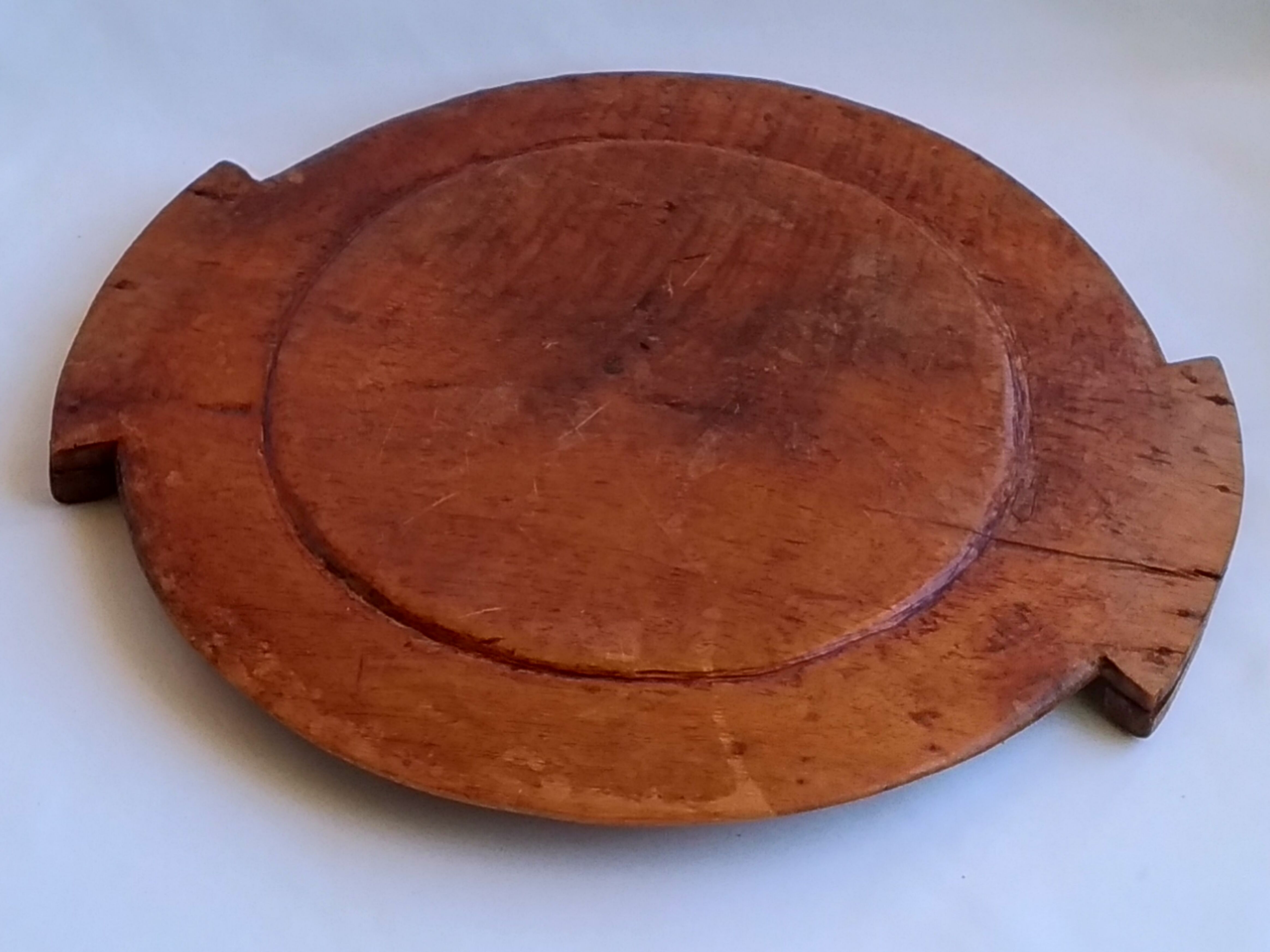 Carved wooden tray 40cm