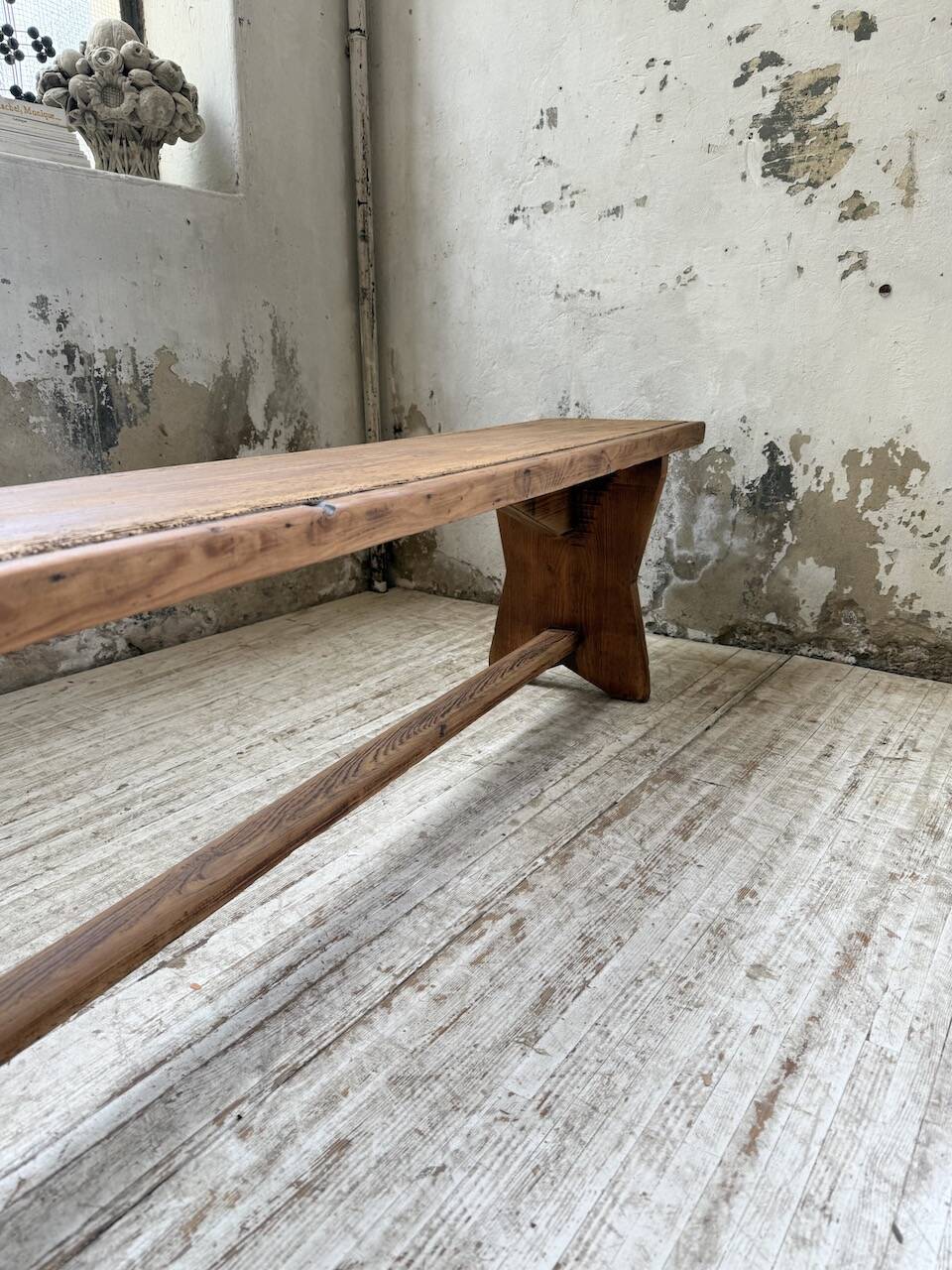 2.5m XL pine farm bench