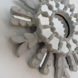 Wooden sun mirror with art deco inlays 40/50