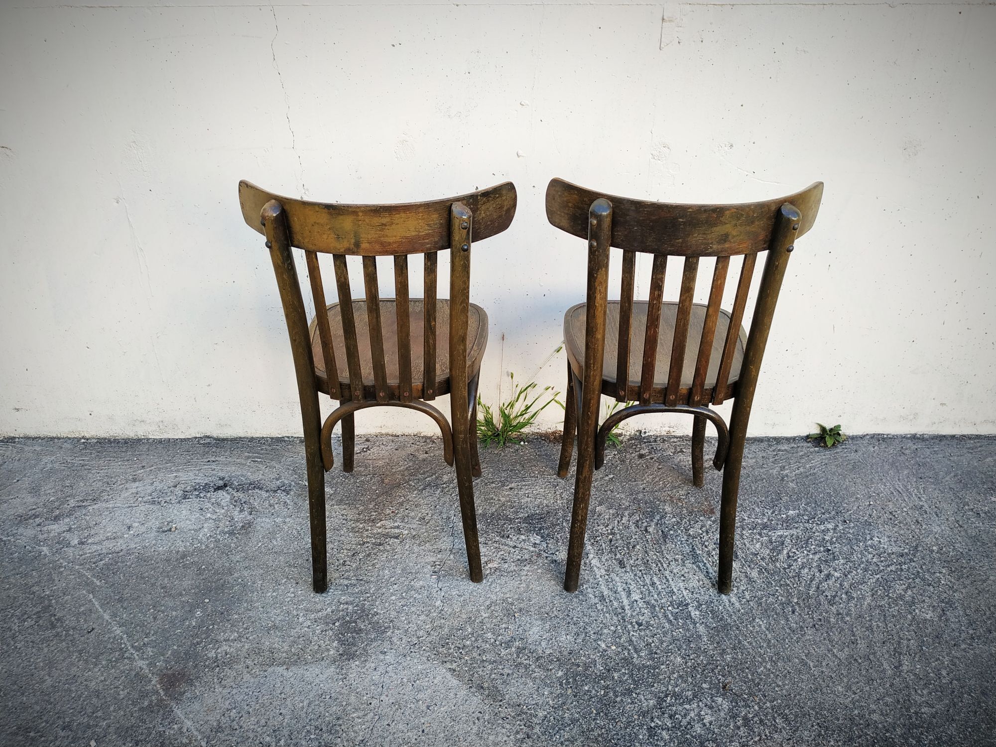 Pair of bistro chairs