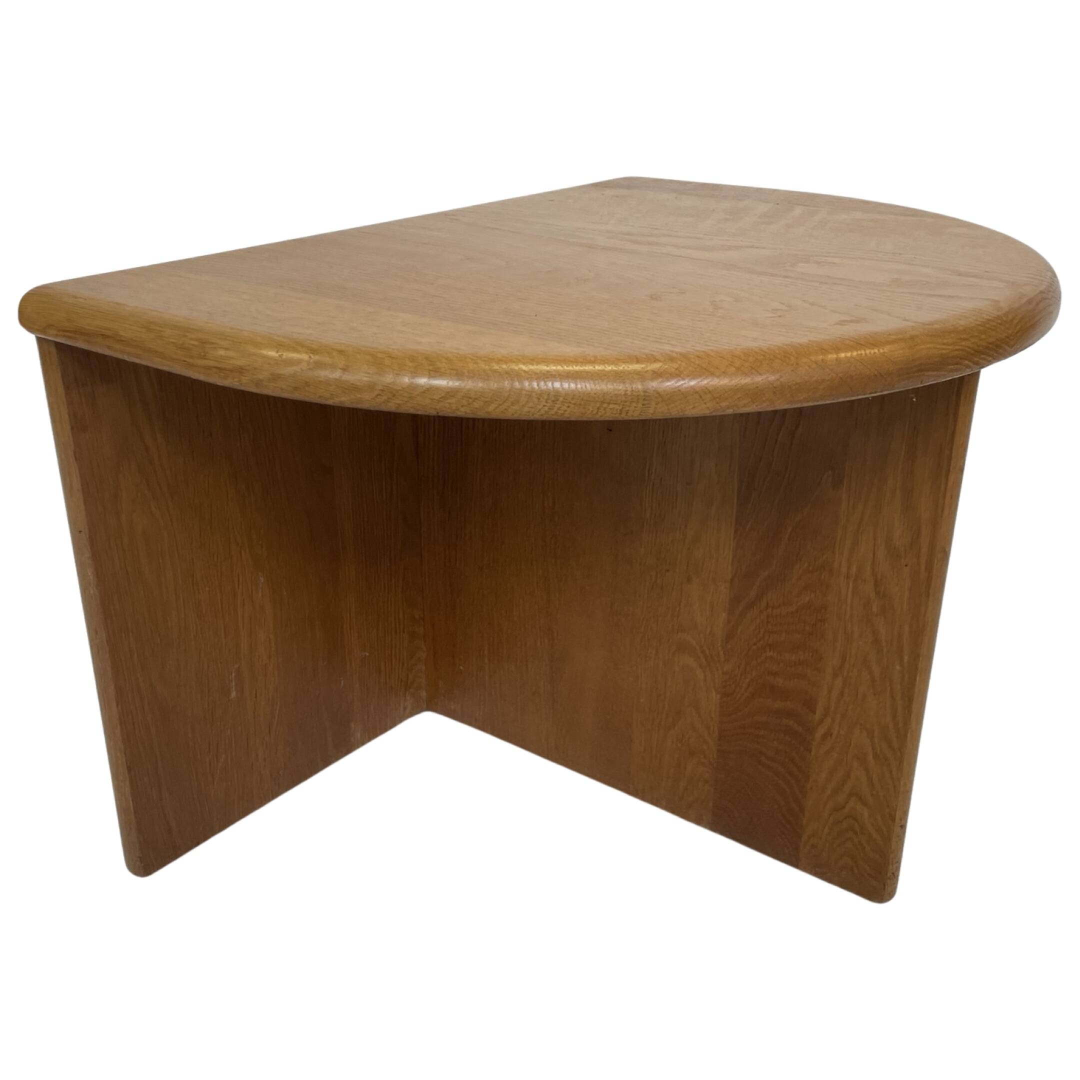 Vintage  side tables in oak minimalist design