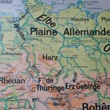 Old Vidal Lablache school map of Germany n°27.