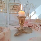 Solid brass propeller candlestick