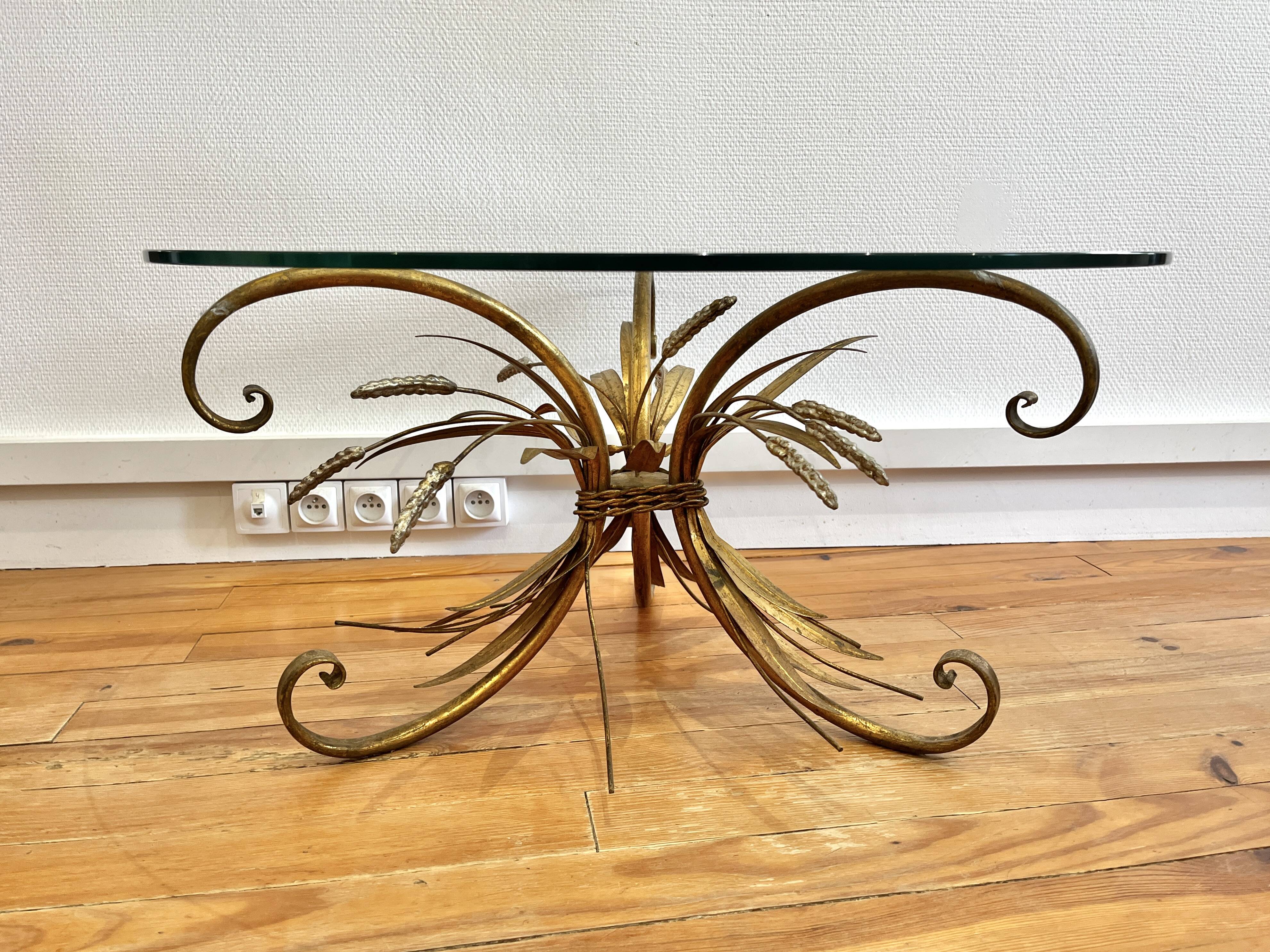 Coco Chanel wheat sheaf coffee table from the 60s