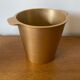 Vintage Champagne Ice Bucket Old Golden Aluminium Cast France #D43